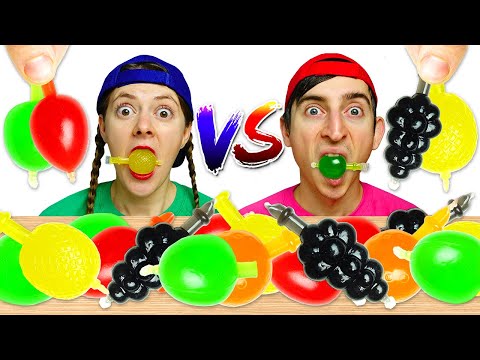 Tiktok Jelly Fruit Candy Challenge 틱톡 과일 젤리 챌린지 MUKACHU