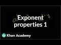 Exponent Properties: Adding Exponents in Algebra