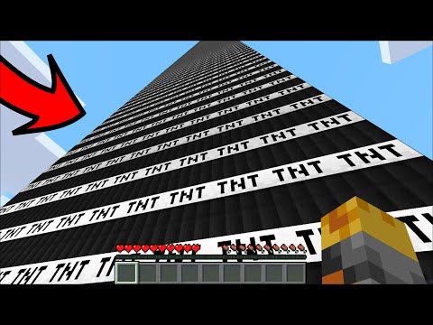 Minecraft DON'T TOUCH THE TNT WALL OF EXPLOSIVES MOD / BEWARE OF TNTS!! Minecraft Mods