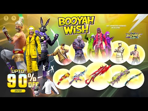 BOOYAH WISH EVENT FF, CRIMINAL BUNDLE, NEW DISCOUNT EVENT FF | FF NEW EVENT | FREE FIRE NEW EVENT