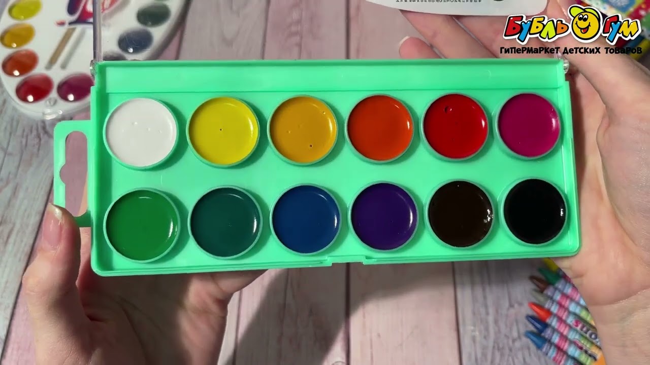 Акварель Луч Zoo 12цветов - видео Акварель Луч Zoo 12цветов - видео