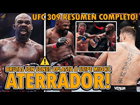 UFC 309: JON JONES DESTRUYE y APLASTA a STIPE MIOCIC POR NOCAUT en EL TERCER ASALTO, UFC 309 RESUMEN