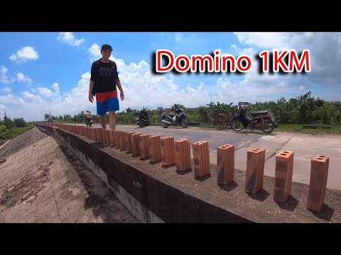 NTN - Tôi Đã Xếp Domino Gạch Dài Nhất Thế Giới (Creating A 1Km Long Domino Road)
