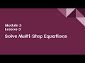 Solving Multi-Step Equations with Variables on Both Sides