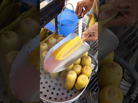 신기한 태국 옥수수 자르기 - Amazing Thai Corn Cutting