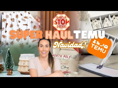 SUPER HAUL TEMU🔝¡DECORA TU CASA PARA NAVIDAD CON ESTOS PRODUCTOS! LIMPIEZA DEL HOGAR Y ORGANIZACIÓN