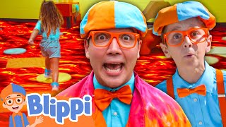 Blippi Plays The Floor Is LAVA! |  Blippi and Meekah Best Friend Adventures | Educational Videos
