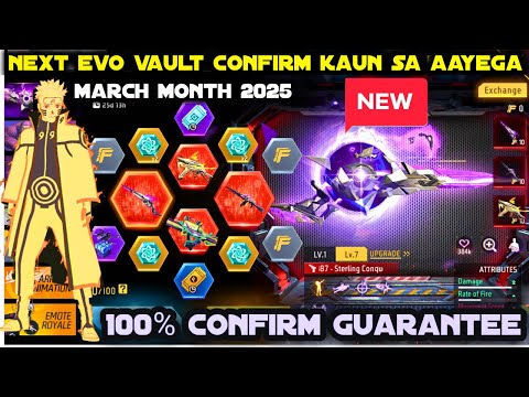 NEXT EVO VAULT EVENT 2025 MARCH MONTH EVO VAULT EVENT | NEW EVO VAULT EVENT KONSA AAYEGA FF