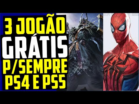 3 JOGÃO GRÁTIS Pra TODOS no PS4 e PS5 E PRA SEMPRE!