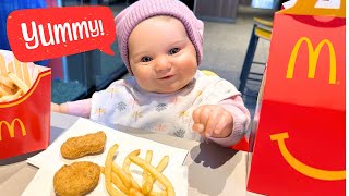 REBORN MADDIE GOES TO MACDONALD'S