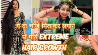 My Long Hair Secret Mask 😃इस तरीके से करे Mehandi application और पाये 100% Hair Growth ￼