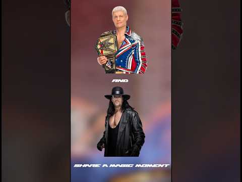 Cody Rhodes On Undertaker At Wrestlemania 40