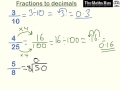 Converting Between Fractions, Decimals, and Percentages