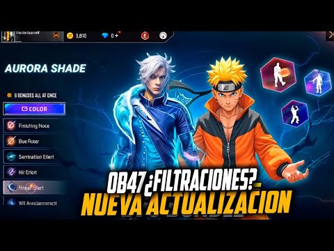 OFICIAL ACTUALIZACION OB47 NUEVAS SKIN FREE FIRE X NARUTO SHIPPUDEN NUEVA FECHA