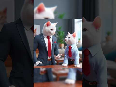 APAKAH PAPA KEN MAU MEMBANTU MOCI?? #animation #kucing #drama #cat