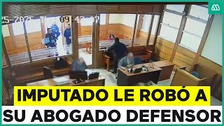 Insólito: Imputado le robó mochila a su abogado en plena audiencia en La Araucanía