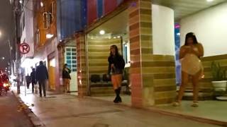 Walking Tour by Santa Fe Neighborhood Bogota Colombia 4K