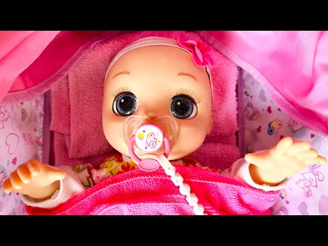 Baby Alive and morning routine with baby doll