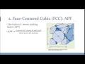 Face-Centered Cubic Crystals Concepts