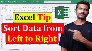 Sort from Left to Right in Excel