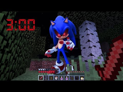 NUNCA INVOQUES A SONIC.EXE A LAS 3 AM EN MINECRAFT