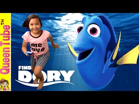 ตามหา ดอรี่ น้องควีน จับฉลาก กินไอศครีมดอรี่ แบบพิศดาร Finding Dory | QueenTubeTH ✔︎