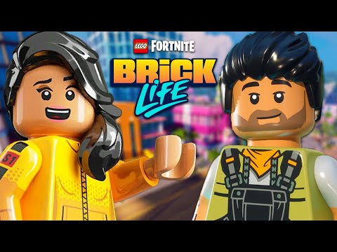 #EpicPartner PLAYING LEGO Fortnite Brick Life with my BOYFRIEND!🏡