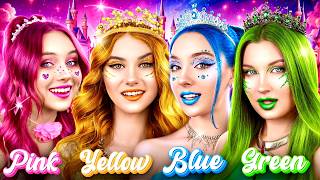 ¡Chica Rosa VS Amarilla VS Azul VS Verde! Desafío Real por la Corona