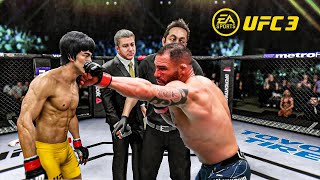 Bruce Lee vs  Santiago Ponzinibbio   EA Sports UFC 3   Dragon Fight 🔥🐲
