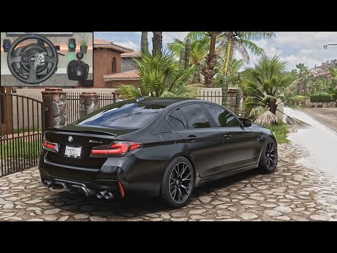 BMW M5 CS Build - Forza Horizon 5 | Steering Wheel Gameplay