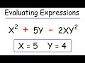 Evaluating Algebraic Expressions with PEMDAS