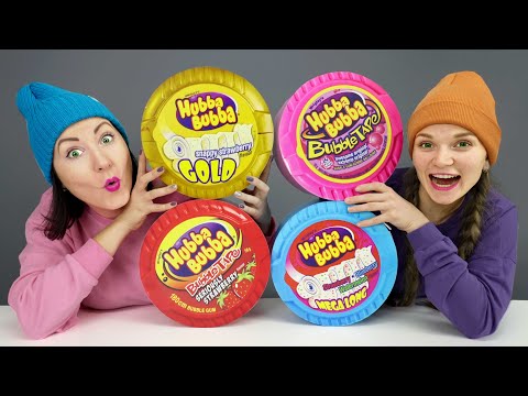 Mukbang GIANT Hubba Bubba 풍선껌 푸드 챌린지  by Pico Pocky