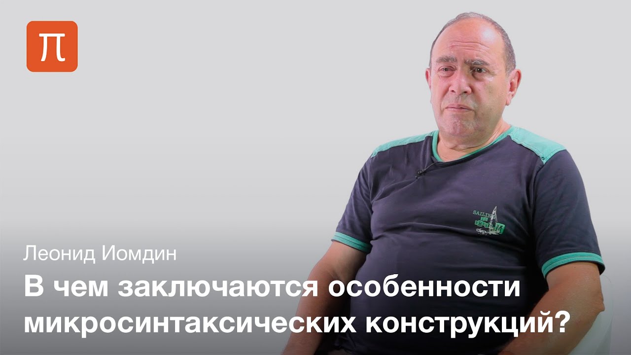 Микросинтаксис русского языка - Леонид Иомдин