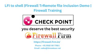 Remote file inclusion Demo | Firewall Training | Firewall Firm | IT Monteur