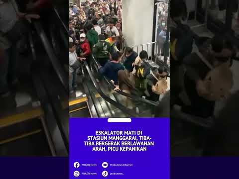 Eskalator Mati di Stasiun Manggarai, Tiba-tiba Bergerak Berlawanan Arah, Picu Kepanikan.