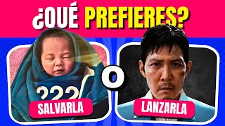 RETO: JUEGO DEL CALAMAR 3 🦑🔥 Decisiones EXTREMAS ¿Qué prefieres? 😱