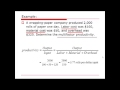 Productivity Measures and Calculations