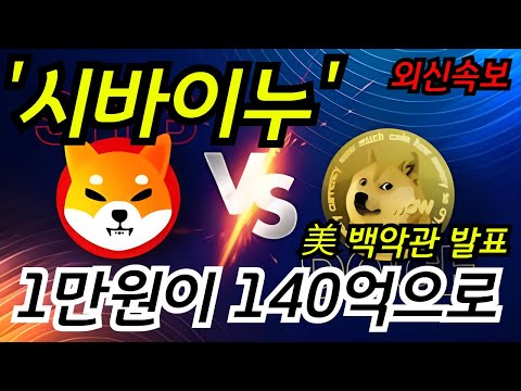 [ 시바이누 코인 ] 6개월 만에 포착! 지금 담는 사람만 웃습니다
