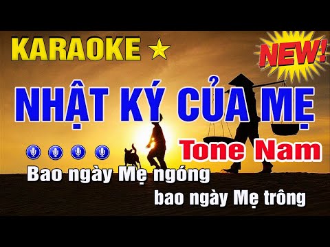 Nhật Ký Của Mẹ Karaoke Tone Nam (Bm) Trung Hiếu Karaoke