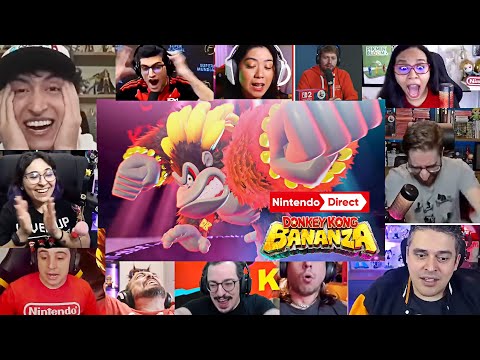 YOUTUBERS REAGEM À DIRECT LENDÁRIA DE DONNKEY KONG BANANZA KKKKKKKKKKKKKK