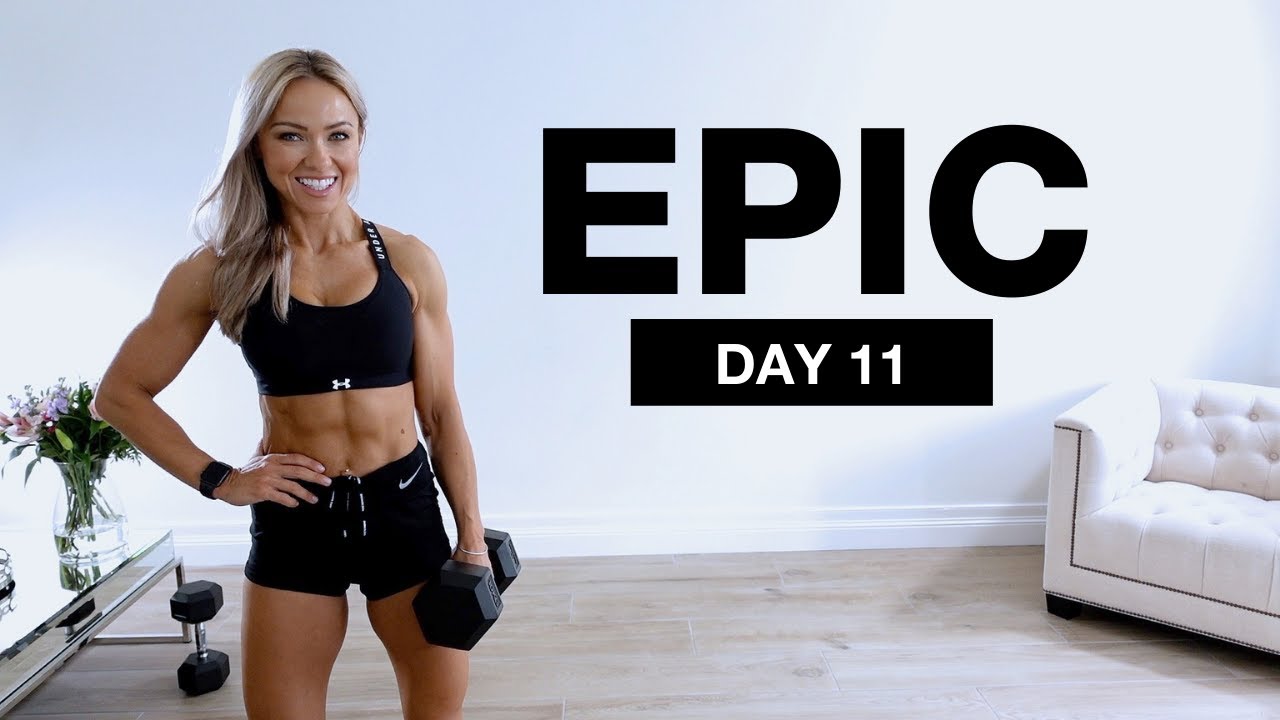 Day 11 of EPIC - Dumbbell Quads & Abs Workout - Caroline Girvan