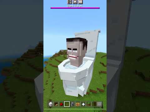 Giant Skibidi Toilet!!! #minecraft #nomods #skibiditoilet
