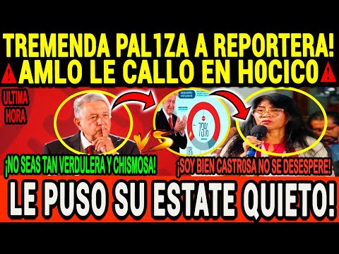 SE ACABO EL JUEGUITO ¡AMLO LE DIO EN SU MA.DR3 A PIÑA Y REPORTERA HOY!