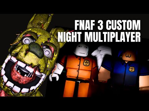 COMPLETA la CUSTOM NIGHT de FNAF 3 MULTIJUGADOR en ROBLOX