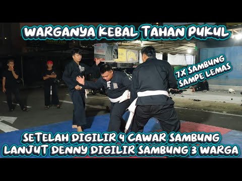 warga ini kebal ditendang denny ga mundur || Denny digilir sambung 3 warga dan 4 cawar