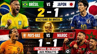 Debrief #maroc  1-1 Pays-bas et #brasil 2- 1 #japon Les meilleurs gagnent. #football #coupedumonde