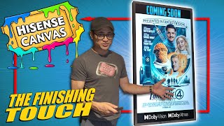 Hisense Canvas TV Doubles as a Digital Movie Poster! 