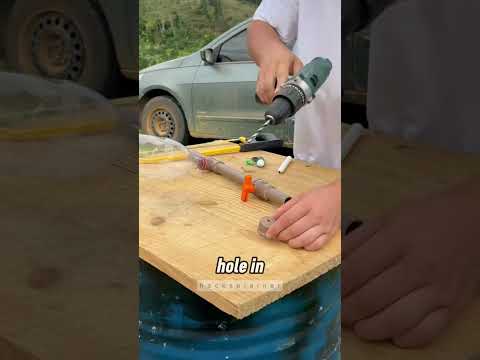His DIY pressure water gadget is AMAZING! 😱 #shorts #DIY