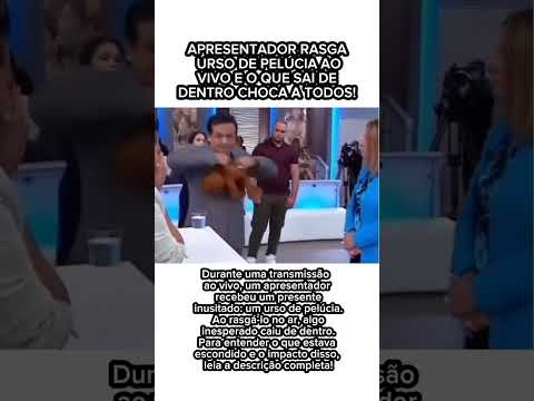 Apresentador rasga urso ao vivo e encontra objeto misterioso dentro!