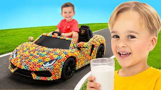 Reto de coches de caramelo para niños